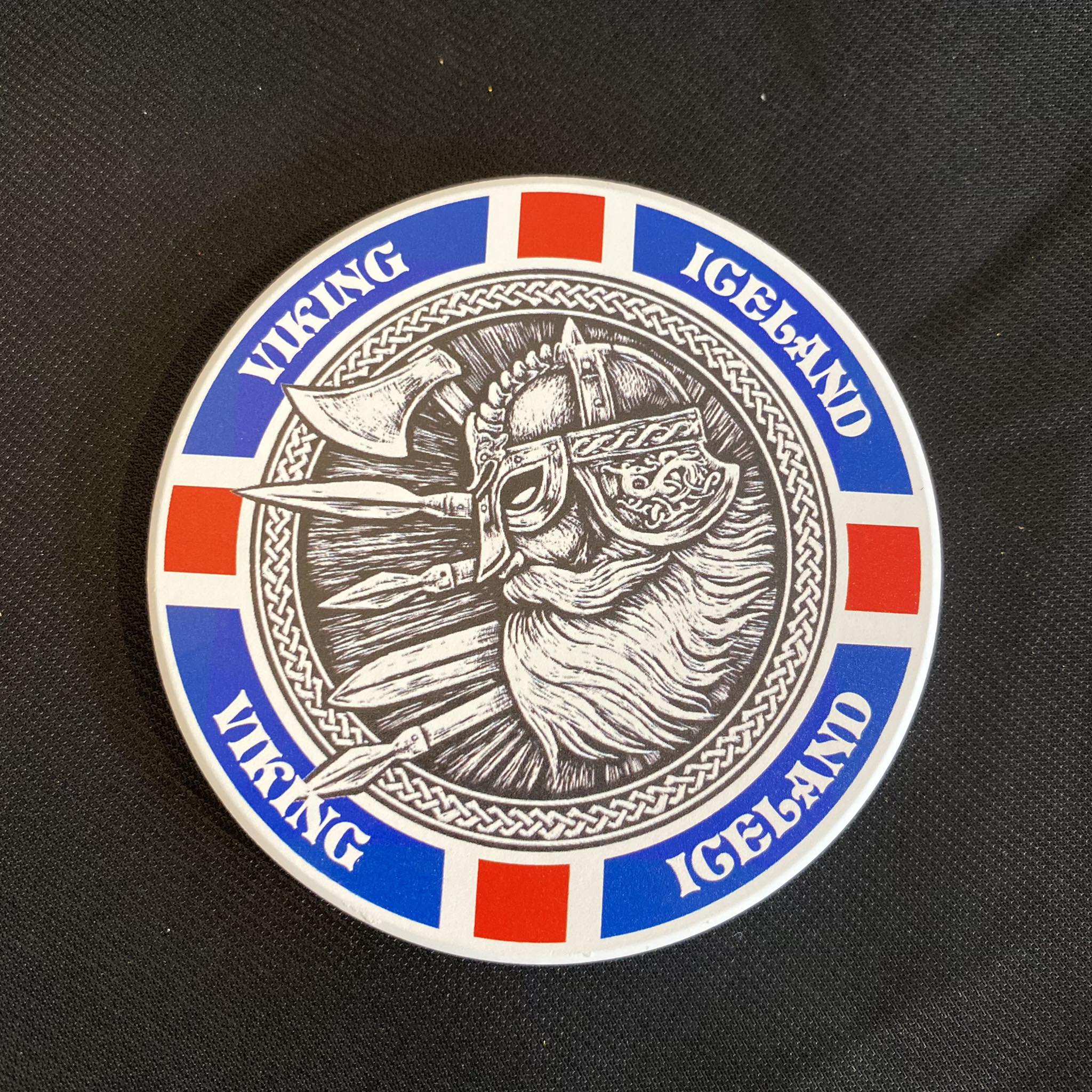 Icelandic Viking design coaster Icelandic Viking design coaster
